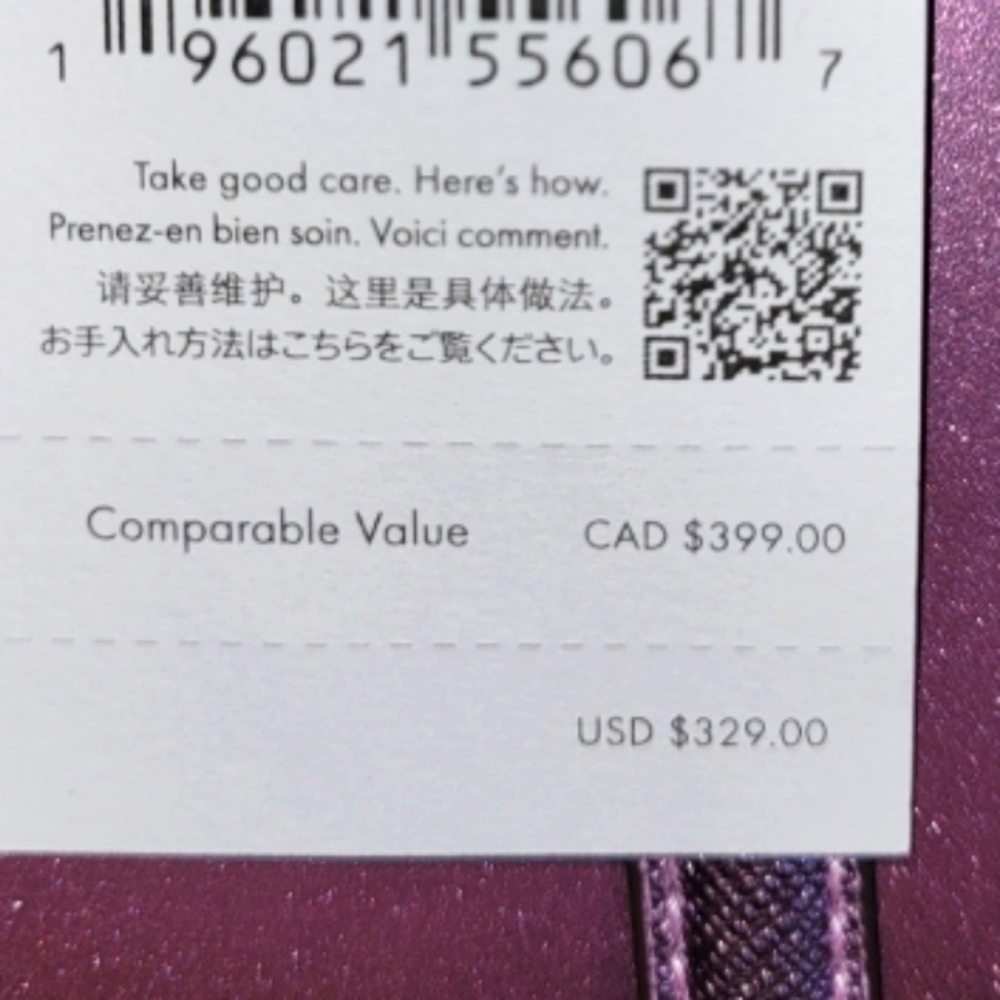 Kate Spade Purple Handbag/crossbody NWT R $329 - Picture 8 of 8